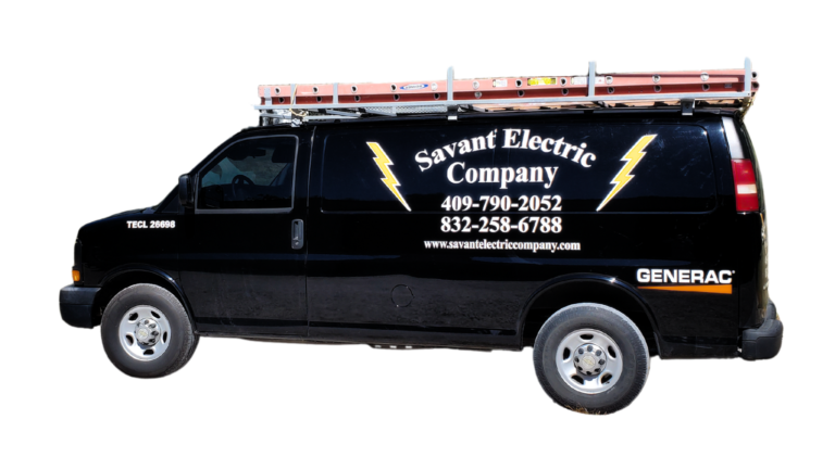 savant electric company van with company logo