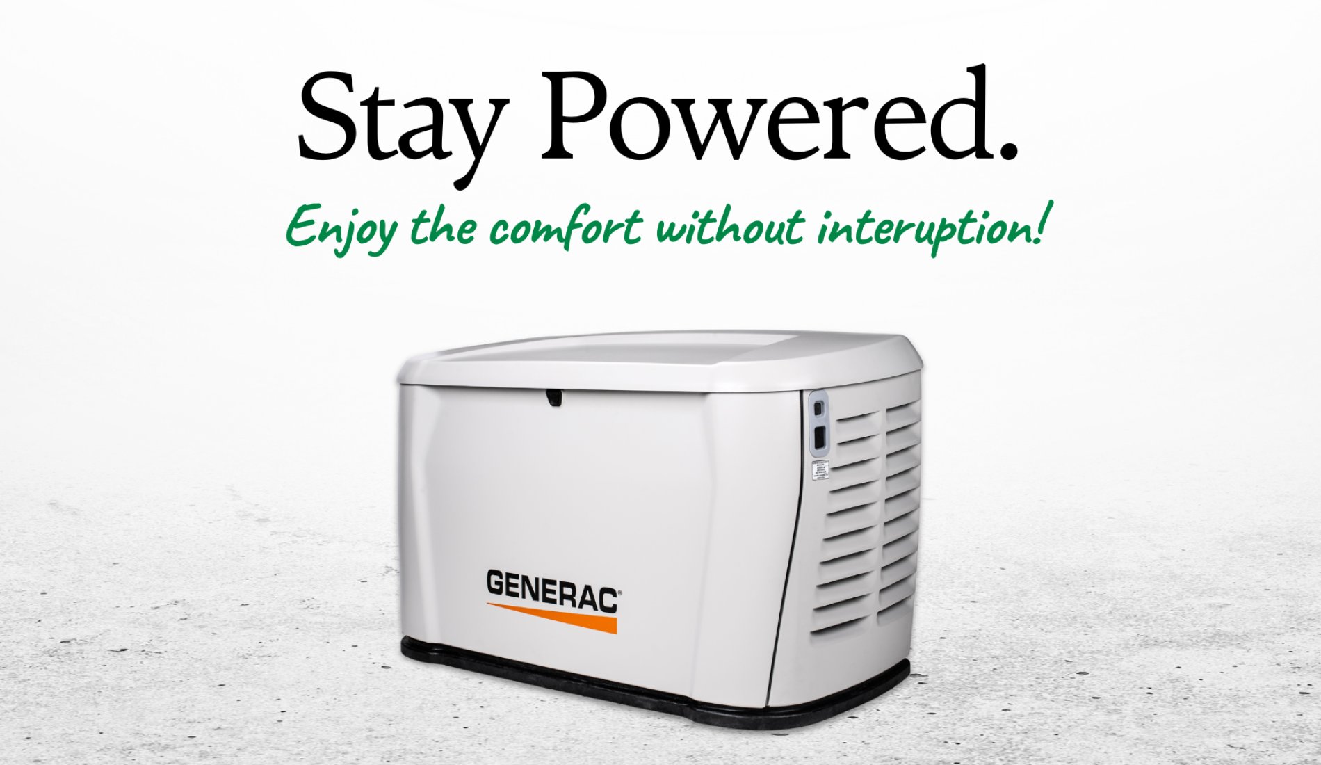air cooled generac generator